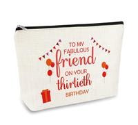 30th Birthday Gifts for Her Best Friend 30 Year Old Birthday Gifts Makeup Bag Thirtieth Birthday Presents Happy 30th Birthday Decorations Cosmetic Bag 1994 Birthday Gift for Women Sister Friends