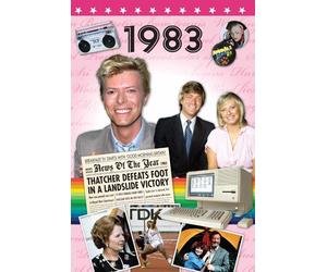 30th Birthday Gifts For Men - 1983 DVD Film and 1983 Greeting Card