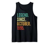 30th Birthday Gifts for Men Women Awesome Since October 1995 Tank Top
