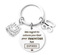 30th Birthday Gifts for Women and Men - Unique Keychain Present for Her or Him - Friend Gift
