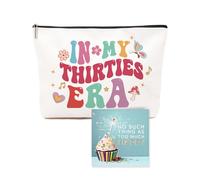 30th Birthday Gifts for Women, Exquisite Makeup Bag & Blessing Card - Idea 30th Birthday Gift Set for Her, Daughter, Wife, Best Friend or Sister