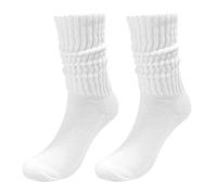 30th Birthday Gifts for Women Socks Solid Color Crew Socks Colorful Lightweight Cotton Athletic Socks Women Socks (White, One Size)