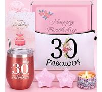 30th Birthday Pamper Gifts for Women, 30th Unique Birthday Hampers For Her, Birthday Present For women 30 Year Old Lady Birthday Gifts, Birthday Basket Gifts For Mum Friend Sister Bestie Turning 30