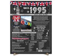 30th Birthday Party Gifts - 30 Years Old Anniversary Poster for Men or Women. Back In 1995 Party Supplies. Birthday or Wedding Gift Ideas for Home Wall Decorations. Born 30 Years ago Size A3