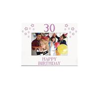 30th Birthday Photo Frame Gift For Her With Star Design Landscape