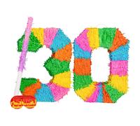 30th Birthday Pinata Set with Stick & Blindfold - Pink Stick Fax Potato Multi One Size