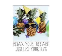 30th Birthday Pineapple Men's T-Shirt - White - XL - White