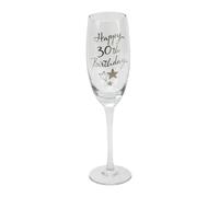 30th Birthday Stars Champagne Flute Glass Gift