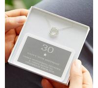 30th Birthday Sterling Silver Ring Necklace My Posh Shop Silver 18 inches
