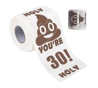 30th Birthday Toilet Paper Gag Gift, Hilarious 30th Birthday Prank Decor for Best Friend, 30 Rolls Printed with Funny Aging Humor, Novelty Bathroom Decor for Surprise Party