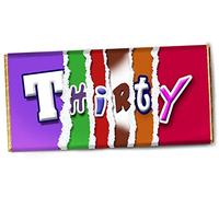 30th Birthday Wrapper - Choose from Just The Wrapper or Wrapper & Bar - 30th Birthday Gift (Wrapper & Bar)