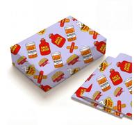 30th Birthday Wrapping Paper Funny Aging Spoof Folded Sheets, Heavyweight Kraft Paper 20 x 28 Inches, Over The Hill Gag Gift Wrap for Men Women Friends, Sarcastic Joke Theme