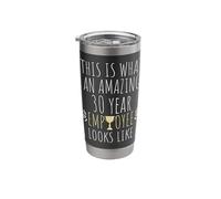 30th Work Anniversary Employee Appreciation Thirty Year Stainless Steel Insulated Tumbler