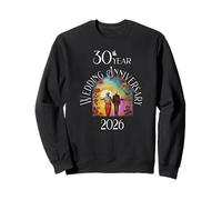 30th Year Wedding Anniversary 2026 Art Nouveau Style Sweatshirt