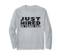 30th Year Work Anniversary Celebration Workiversary Joke Long Sleeve T-Shirt