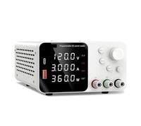 30V 10A Lab Adjustable DC Power Supply With 4-Digit LED Display Switching Regulated DC Bench Power Supply Fast Charge With Encoder Adjustment High Stability(TPS1203 White)
