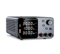30V 10A Lab Adjustable DC Power Supply With 4-Digit LED Display Switching Regulated DC Bench Power Supply Fast Charge With Encoder Adjustment High Stability(TPS3010 Black)