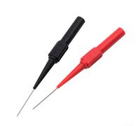 30v Post Needle Tip Probes for Multimeters - Stainless Tools Piercing Tips Banana Steel Tie Compatible Auto Cable Back-piercing Kit for Non-destructive Diagnostic Testing(1PCS BLACK)