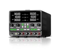 30V10A Dual Channel Bench Power Supply Variable, 3-Way Series-Parallel Output Overvoltage Overcurrent Protection Laboratory Multi Protection(SPPS3010-2KD 30V 10A)
