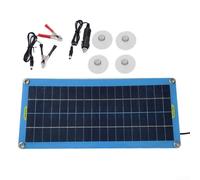 30W 12V Solar Panel Kit | Polycrystalline Silicon PV Module with Blocking Diode for Car | Marine | RV | Camper Boat Battery Trickle Charging Maintenance |
