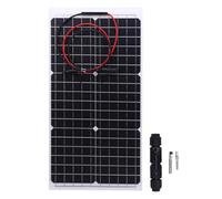 30W 18V Semi Flexible Solar Panel Monocrystalline Silicon Waterproof IP65 - High Efficiency Energy Output, Portable for Camping, RV, Greenhouse, Outdoor Use
