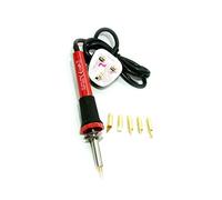 30w-240v Wood Burning Pen Tool Soldering Iron Kit Pyrography Craft Tips + 5 Tips Practical DIY Making Art Perfect Family Present Red Black Hot