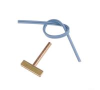 30W 40W 60W Soldering Iron Tips with Hot Press Strip for LCD Screen Cable Repair Kit Copper T-Type Replacement Tips Gold Blue 2 Pieces(60W)