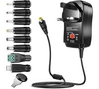 30W Adapter 3V 4.5V 5V 6V 7.5V 9V 12V Adjustable Voltage Power Adapters USB Universal Charger Supply Converter With 8 Tip Switch Power