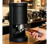 30W Automatic Coffee Tamper with Smart Sensing, Non-Stick Surface, 1200 N Thrust for Coffee Shops, Hotels, Restaurants - Coffee Portafilter Not Included