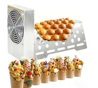 30W Automatic Egg Waffle Blower, Egg Waffle Machine with Automatic Induction, Rapid Cooling and Heat Dissipation, for Fast Food Restaurant Snack Bar