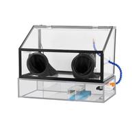 30W Electric Grinding Table Polisher with Fully Enclosed Dust Box, Water Culat, Acrylic Cover, Fan & LED Light - Ideal for Jade & Beeswax Carving, M Precis