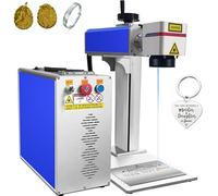 30W Fiber Laser Engraver LightBurn Laser Engraving Machine with Red Dot Pointer 150x150mm Solid State Marking Engraving Machine for Metal Aluminum Steel Gold Silver Jewelry