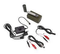 30W Hand Crank Generator Portable Manual Outdoor Emergency Charger for Mobile Phone Computer Charging Green Alloy 110x40x65mm