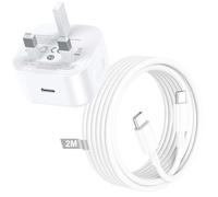 30W iPhone Charger USB C Plug, Type C Plug PD3.0 Quick Charge with USB C Fast Charger Cable,2m/6ft USBC to USBC Fast Charging Cable Lead Cord for Apple iPhone 17/16 /15 Pro Max,Macbook,iPad and More