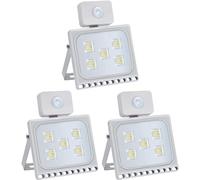 30W LED Flood Lights, 2400Lm IP65 Waterproof Security Light with Motion Sensor, PIR Sensor Floodlight Outdoor 6500K Cold White Wall Spot Light for Yard Garden (Color : 3