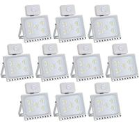 30W LED Flood Lights, 2400Lm IP65 Waterproof Security Light with Motion Sensor, PIR Sensor Floodlight Outdoor 6500K Cold White Wall Spot Light for Yard Garden (Color : 1