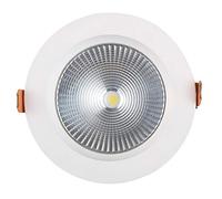 30W Led Recessed Spotlight Cob Chip Lumens 2400lm Living Room Lighting Recessed Ceiling Light 8inch Cutting Installation Size Downlight CRI>80 Fittings