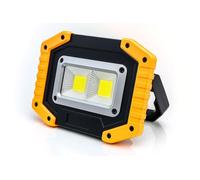 30W LED Work Light Rechargeable COB Light Battery Floodlight Super Bright 2000LM Portable Outdoor Security Flood Light USB Lamp Waterproof for Camping Garage Hiking Fishing Garden [Energy Class A]