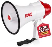 30W Megaphone Speaker with Microphone Loud Bullhorn Megaphones with Siren &