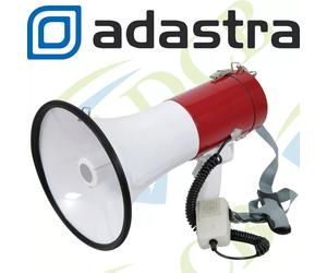 30W Megaphone Speaker with Siren - 600m Range Handheld PA Loudspeaker + Strap