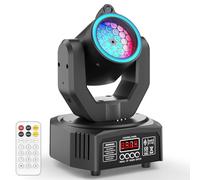 30W Mini Moving Head Spot Beam Disco Light, RGB LED Light Show with Remote Control Pattern Projection Effect Light Strip Aperture DMX512 for Stage Party Club DJ