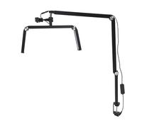 30W Nail Tech Light, 2400LM 120LED 10 Levels Brightness, 360 Degree Rotation Desk Lamp with Foldable Manicure Lamp for Video Recording, Beauty Projects (UK Plug)