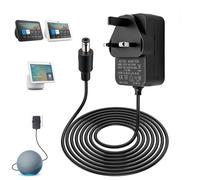 30W Power Adapter for Alexa Echo (3rd/4th Gen) Echo Show 8/10/15/21 (1st/2nd/3rd Gen) Echo Plus 2nd Gen 1.5M 18V 1.67A Power Cable for Alexa, Black (Compatible with Fire TV Cube/Kids Edition)