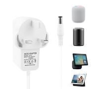 30W Power Adapter for Echo Show 8/10/15/21(1st 2nd 3rd Gen) Echo Plus 18V 1.67A 6.3 * 2.5mm Power Adapter Cable Power Cord compatible with Alexa 2M White