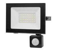 30W Security Lights with PIR Motion Sensor,IR Remote Control,3000LM 6500K Super Bright LED Floodlights Outdoor,IP66 Waterproof Spotlight,Ultra Thin Wall Lights for Garden Garage Yard Doorways