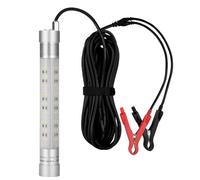 30W Underwater Fishing Lights, 3500 Lumens Super Bright Submersible Night Lure Bait Finder Attractor IP68 Waterproof Lamp for Dock Boats Kayak (White Light)