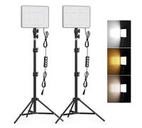 30W Upgraded Photography Lighting Kit, Anautin 2-Pack LED Video Lighting for Video Recording, 3700Lux Studio Lights with Tripod Stand for Photography, Streaming, Gaming, Podcast, Filming, Vlogging