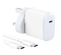 30W USB C Charger Compatible witch MacBook air 13 12 inch, iPad Pro 13, 12.9, 11 inch 2024 2023 2022 2021 2020 2019 M4 M2 M1, iPad Air 5 4, Mini 6, iPad 10, iPhone 15, Pixel 8 7, 2M/6.6FT USB-C Cable