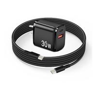 30W USB C Fast Charger for DJI Mini 2 SE, 4 Pro, 3 Pro, Air 2S, Avata 2, Mavic Drones - Dual Port USB + Type C Wall Charger With C to C Cable for DJI FPV Accessories, 6ft Long