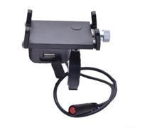 30W USB Charging Adapter for Electric Scooters and eBikes, Metal Construction for Enhanced Durability (5V 2.1A 12W)